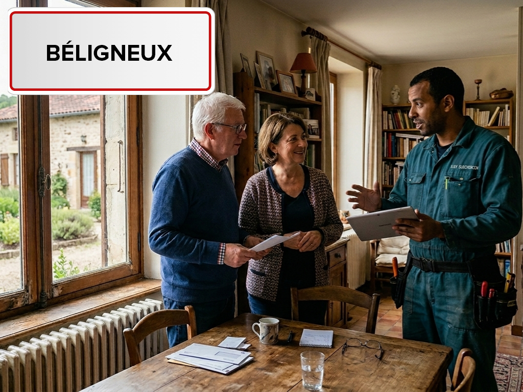 Installation de pompe à chaleur à Béligneux (01360) dans l'Ain