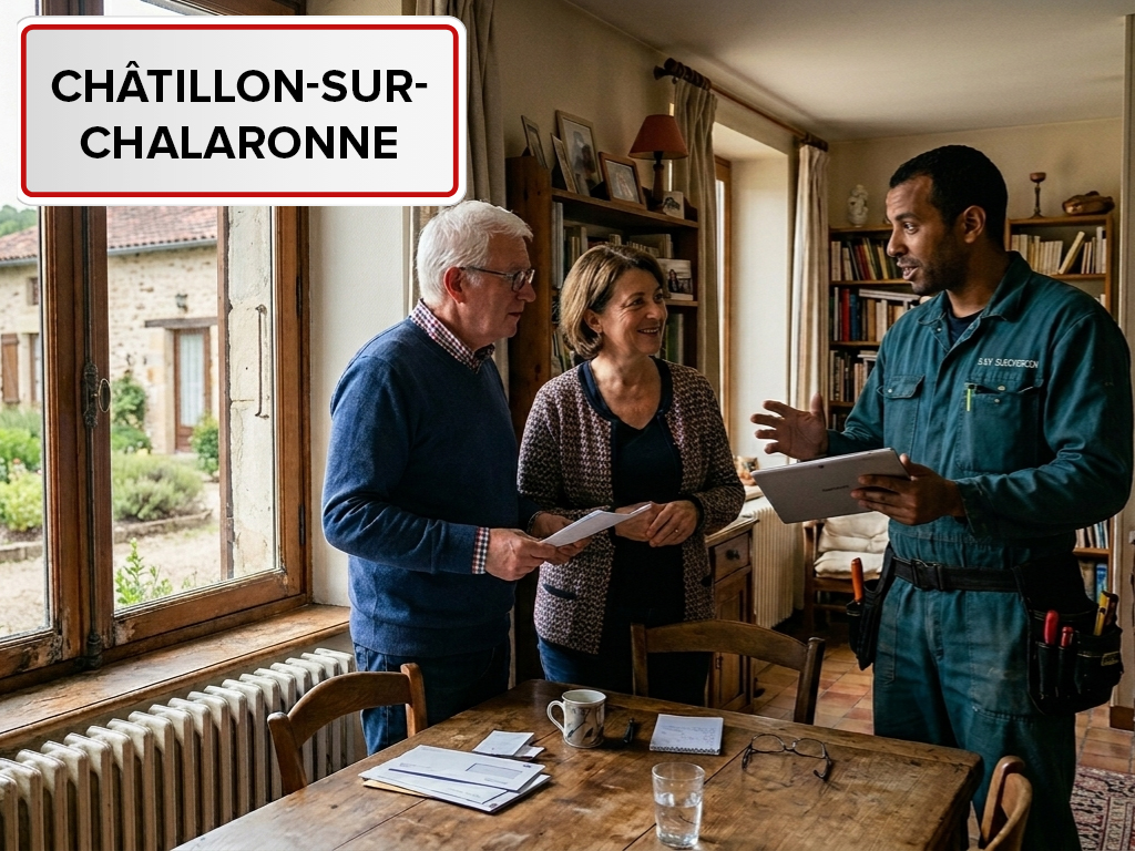 Installation de pompe à chaleur à Châtillon-sur-Chalaronne (01400) dans l'Ain